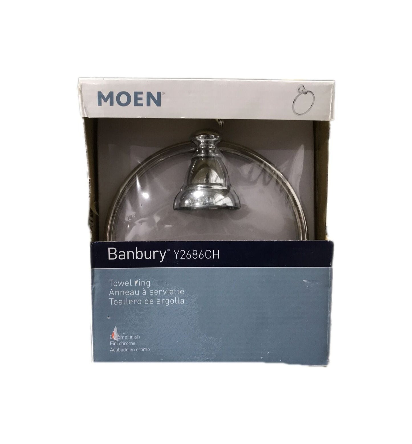 MOEN Banbury Towel Ring in Chrome Y2686CH