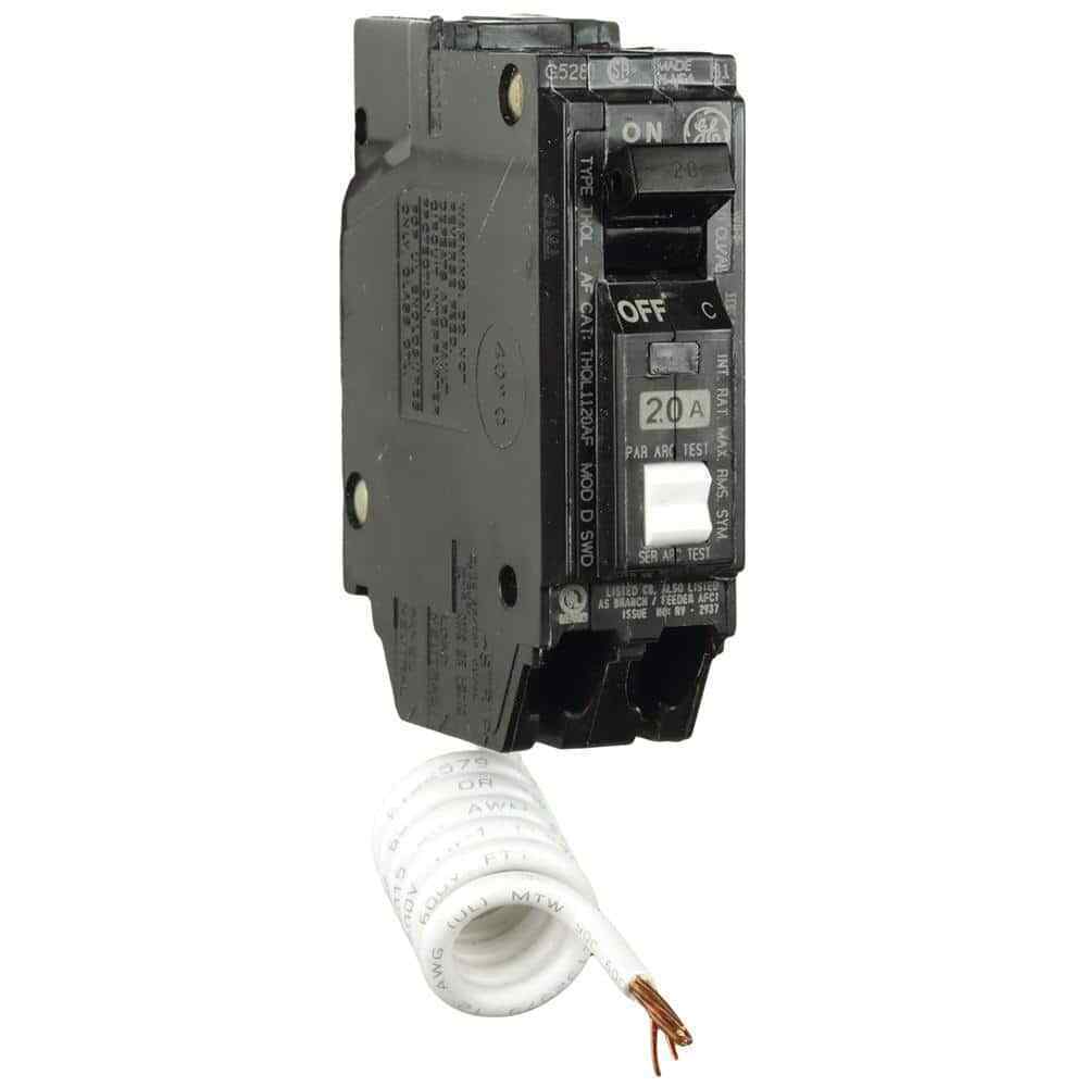 GE Q-Line 20 Amp 1 in. Single Pole Arc Fault Combination Circuit Breaker