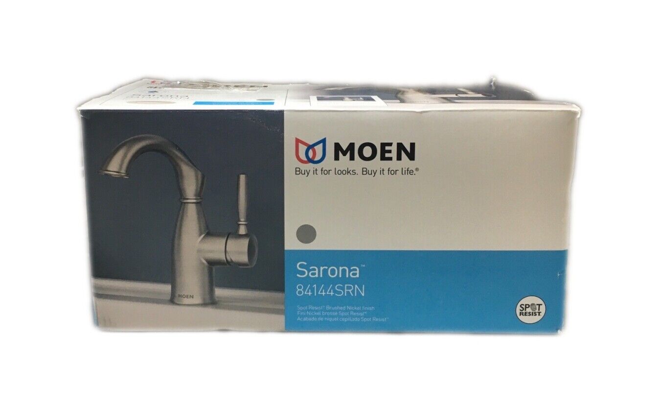 MOEN Sarona Single-Handle Bathroom Faucet in Spot Resist Brushed Nickel