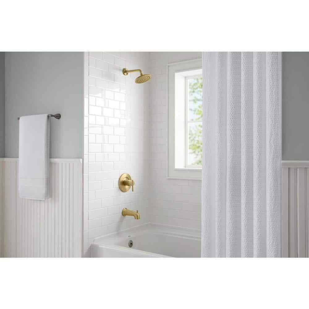 Glacier Bay Dorind Tub and Shower Faucet 1.8 GPM in Matte Gold Valve Included