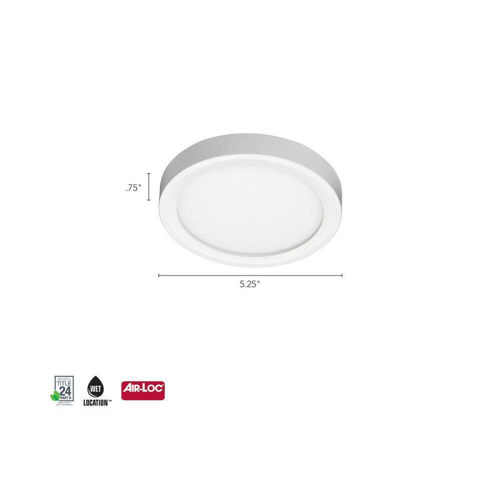 Juno JSF Slimform 10-Watt White Integrated LED Ceiling Light Flush mount
