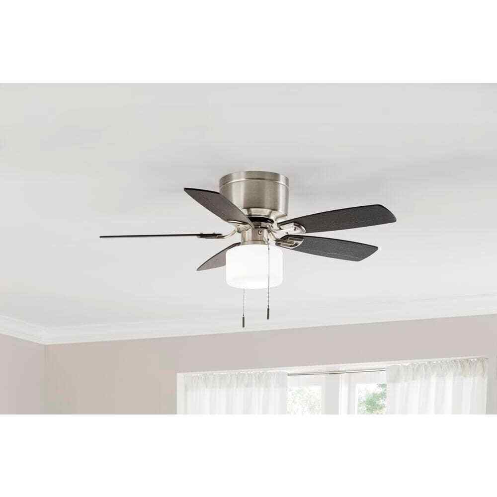 Bellina 42 in. Brushed Nickel Ceiling Fan with Light Kit RH5H1-BN