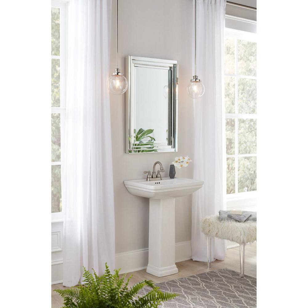 Progress Lighting Replay Collection 1-Light Polished Nickel Vanity Wall Light