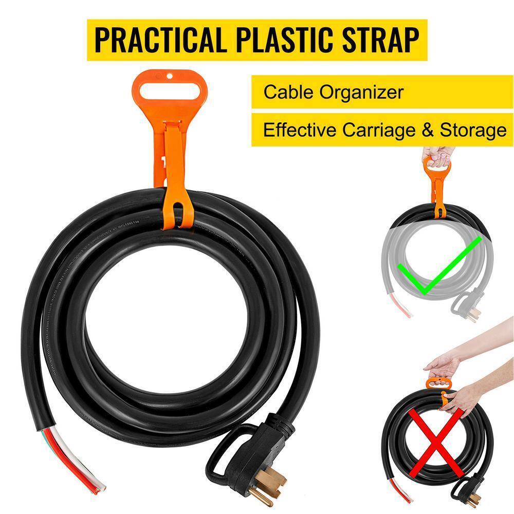 VEVOR 15 ft. 6/3 plus 8/1 50 Amp 110-Volt Generator Extension Cord 4-prong