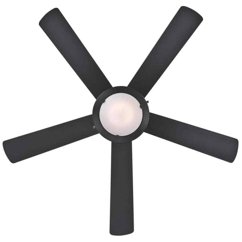 Westinghouse Comet LED 52 in. LED Matte Black Ceiling Fan with Light Fixture