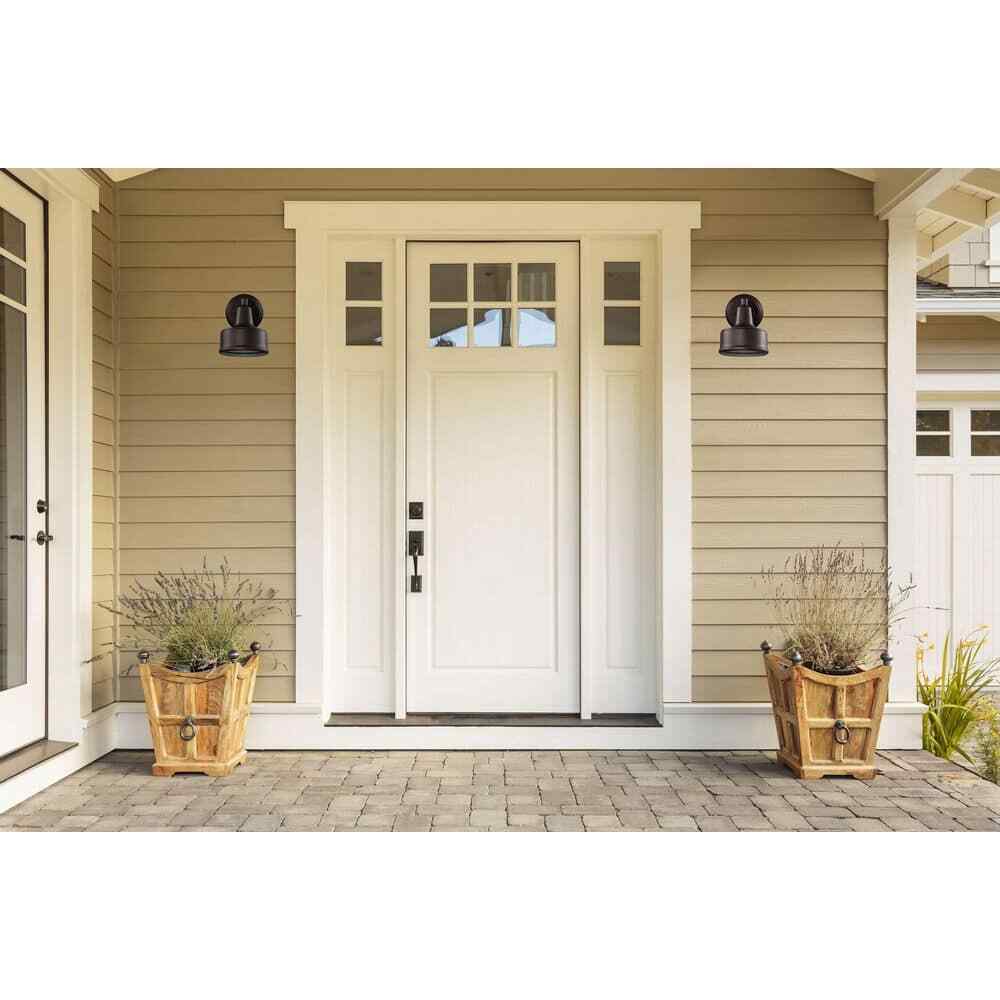 Bel Air Lighting Channing 1-Light Small Bronze Barn Farmhouse Outdoor Wall Light