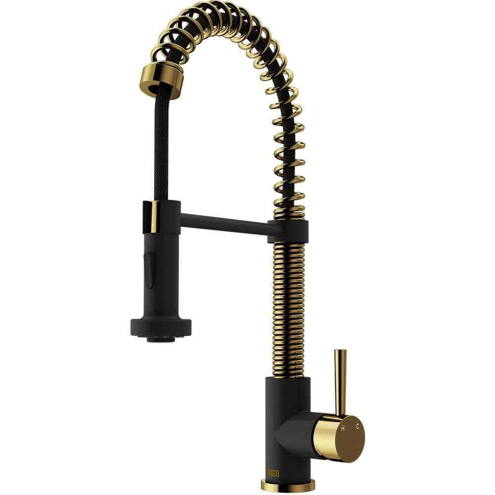 VIGO Edison Single Handle Pull-Down Sprayer Kitchen Faucet