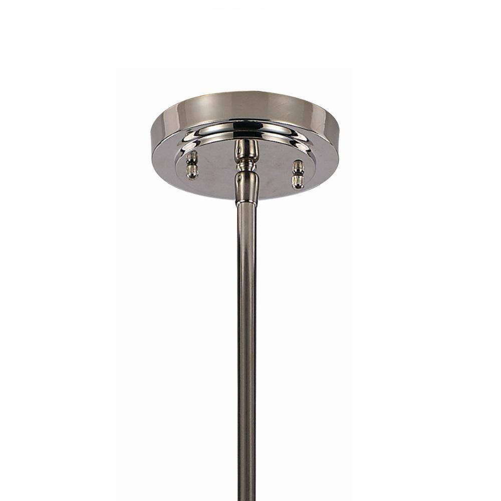 Bel Air Lighting Performance 1-Light Polished Nickel Mini Pendant Light Fixture