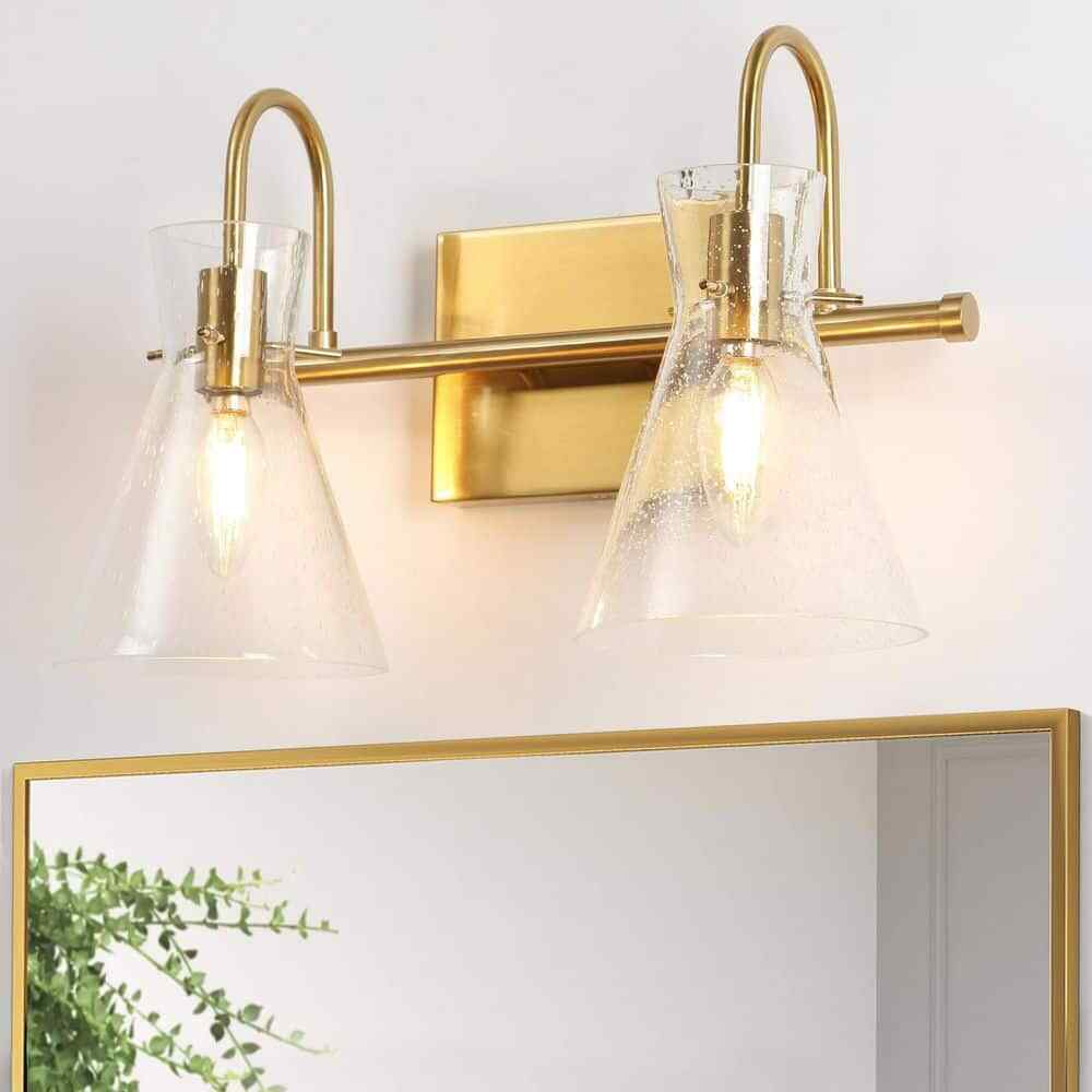 Uolfin Modern Gold Bathroom Vanity Light