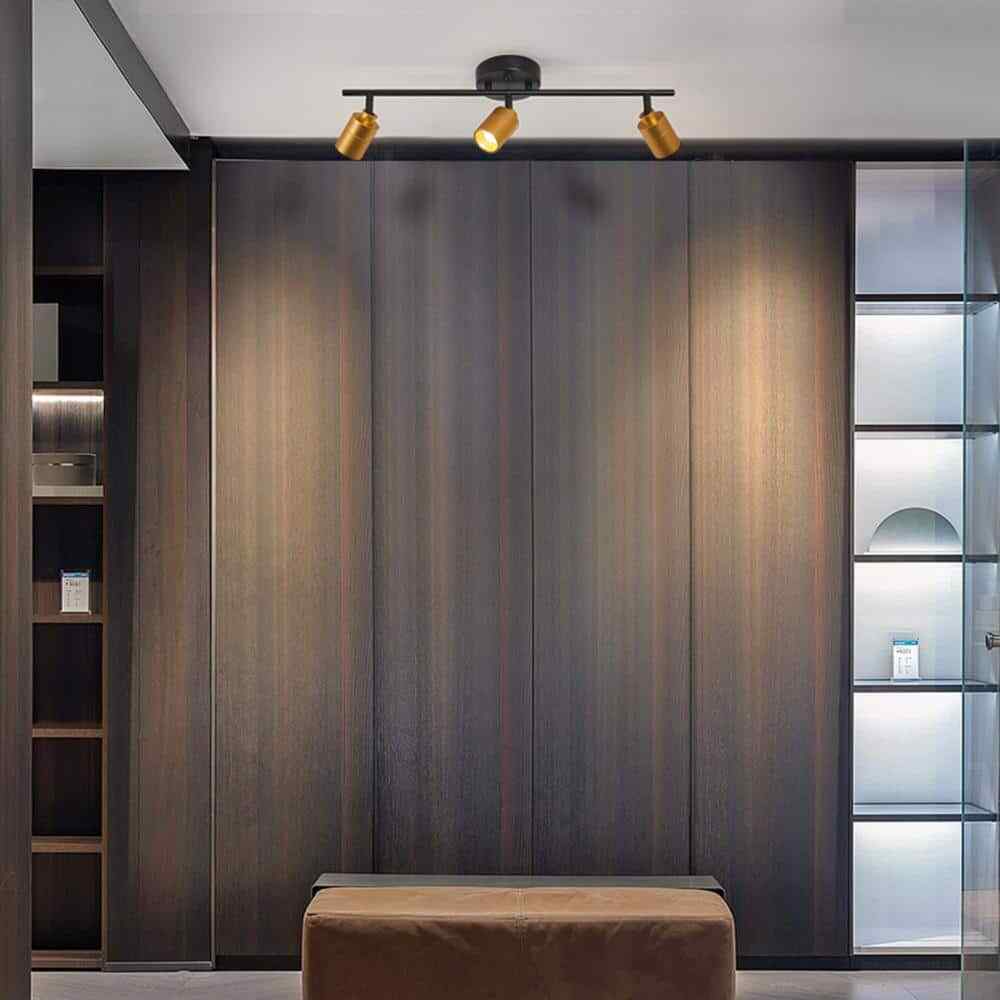 Vidalite 2 ft. 1470 Lumen Brass And Black Modern LED Track Light rotating 3000K