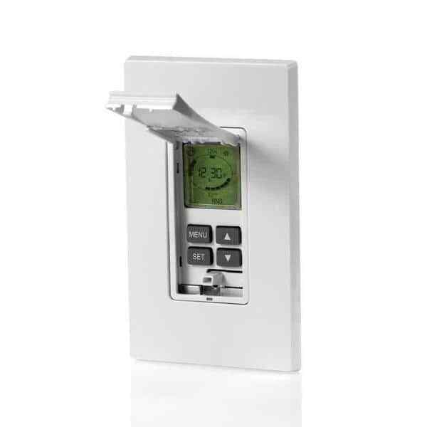 Leviton Programmable Timer Switch, 24-Hour, LCD Display, Single Pole