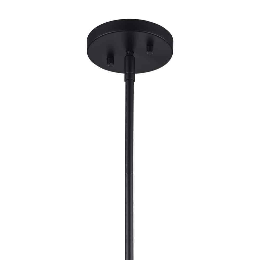 Bel Air Lighting Maureen 12". 1-Light Black Pendant Light Fixture w/ Metal Dome