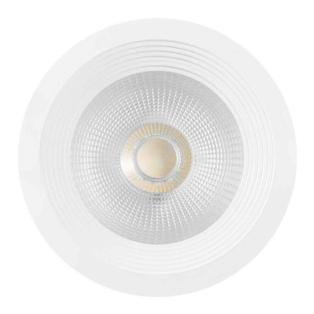 Globe Electric 6 in. White LED Recessed Lighting Kit 4-Pack