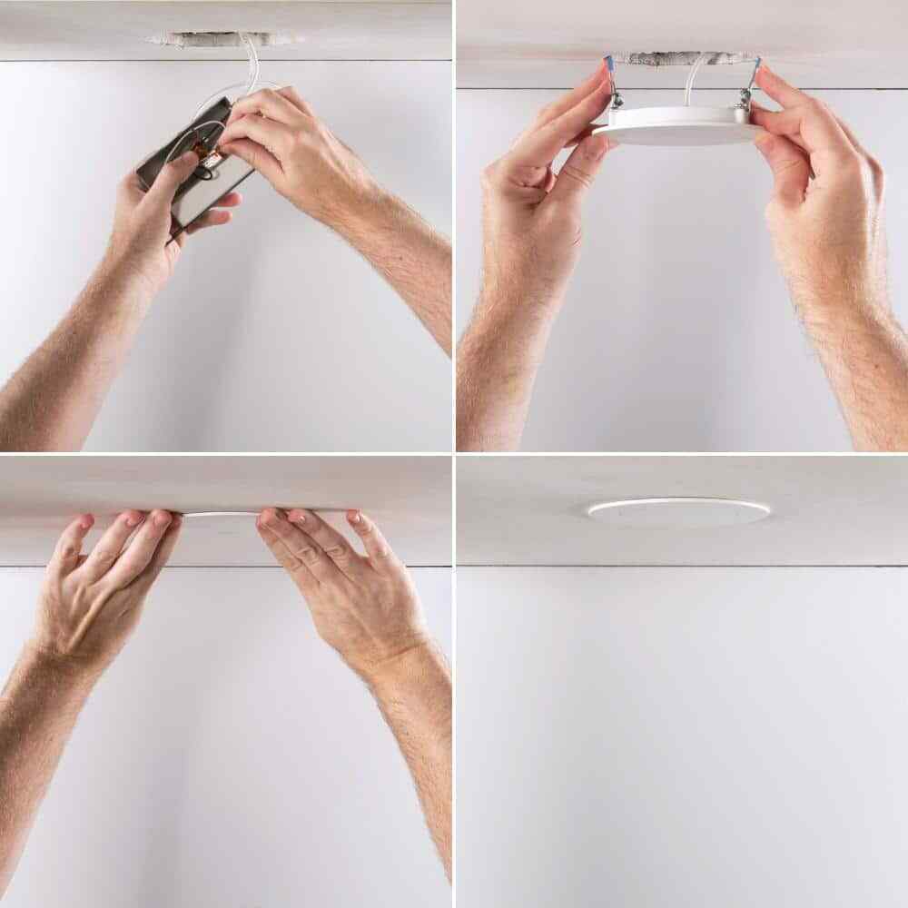 Halo HLBSL4 Series 4 in. 3000K-5000K Selectable CCT LED Recessed Light 4-Pack