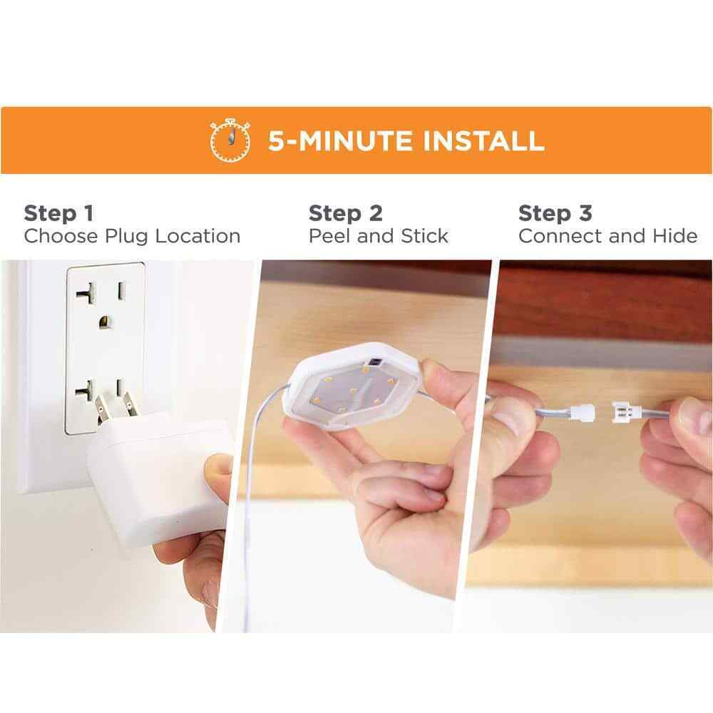 BLACK+DECKER LED Warm White Puck Light Kit 7-Pack LEDUC-PUCK-7WK