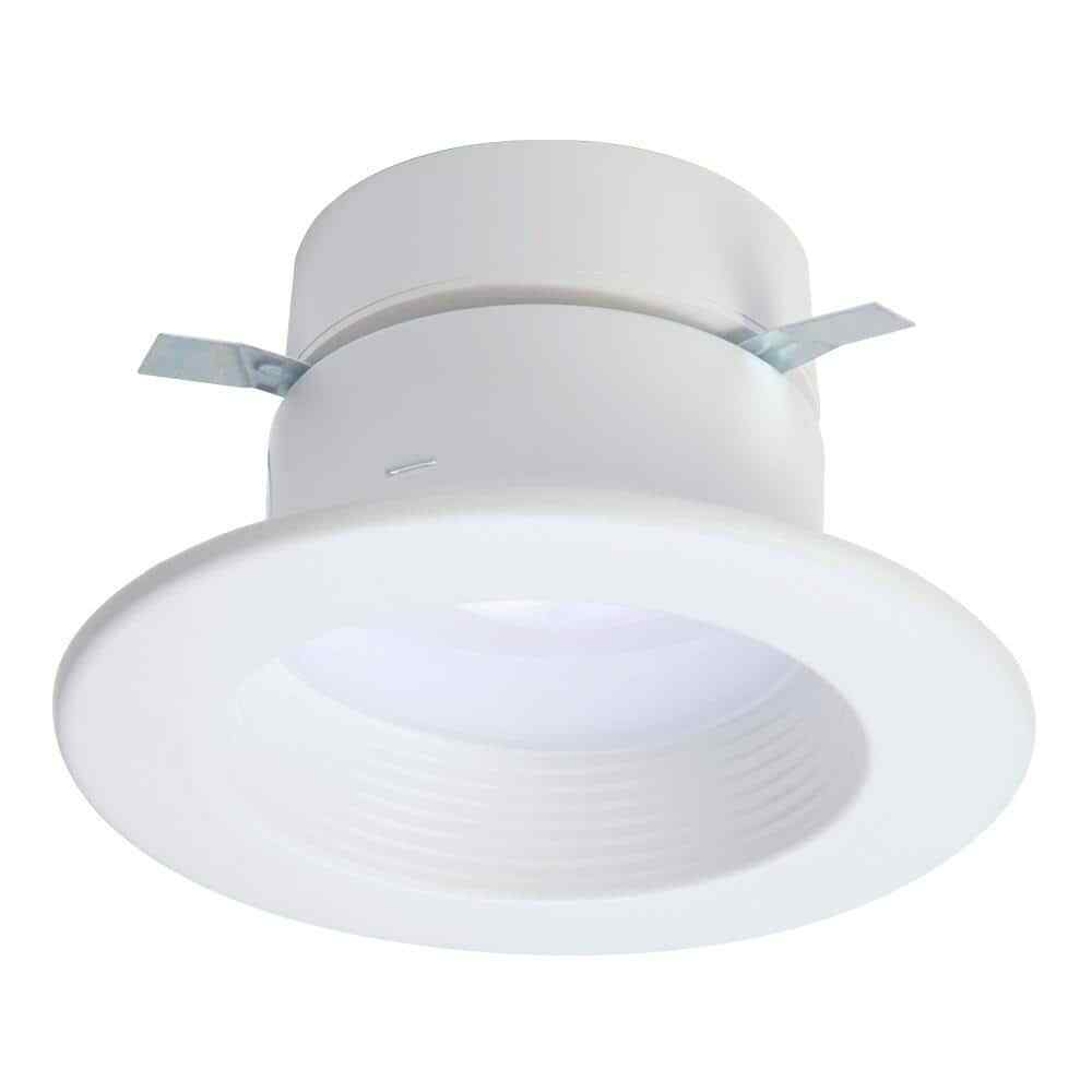 Halo 4 in. White Integrated LED Recessed Ceiling Light Trim RL4099S1EWHR
