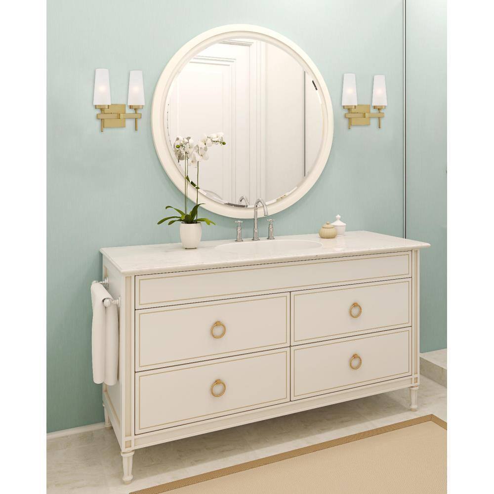 Westinghouse Chaddsford 2-Light Champagne Brass Wall Mount Bath Light