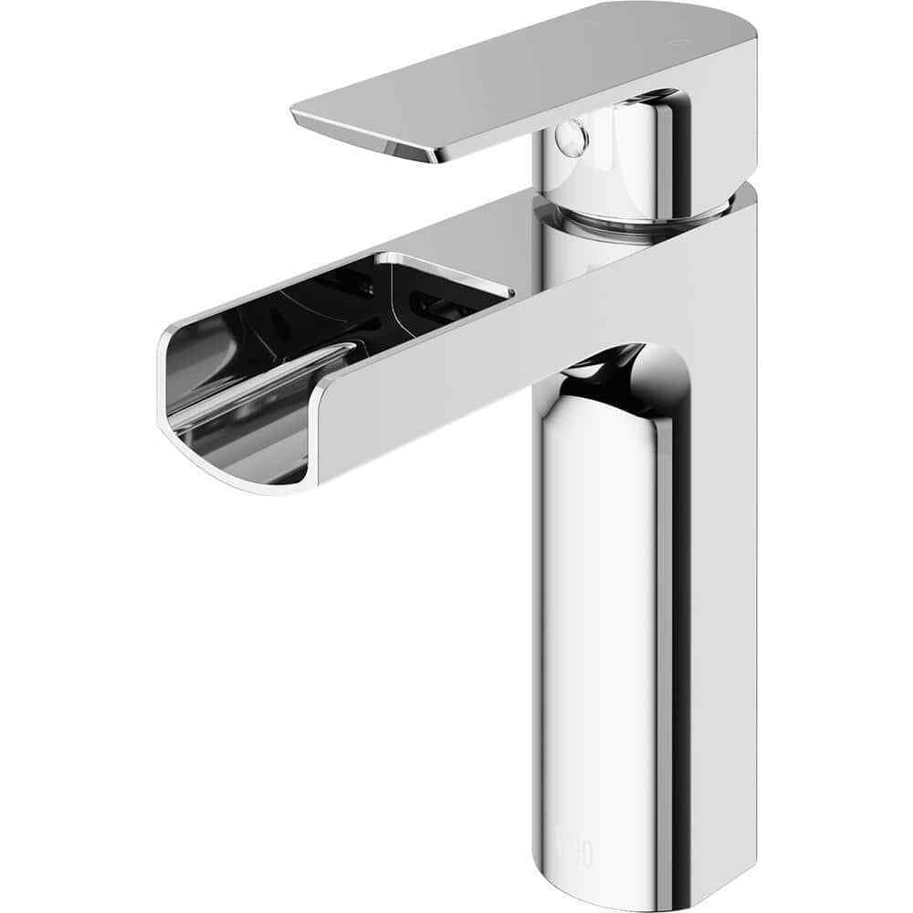 VIGO Ileana Single Handle Single-Hole Bathroom Faucet in Chrome VG01042CH
