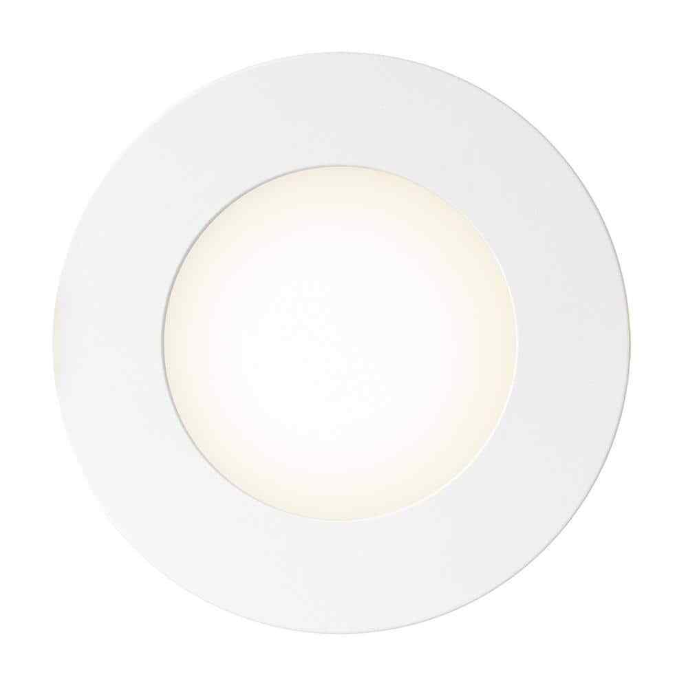Commercial Electric 4 in. LED Slim 3 CCT Canless - White 12-Pack 92085
