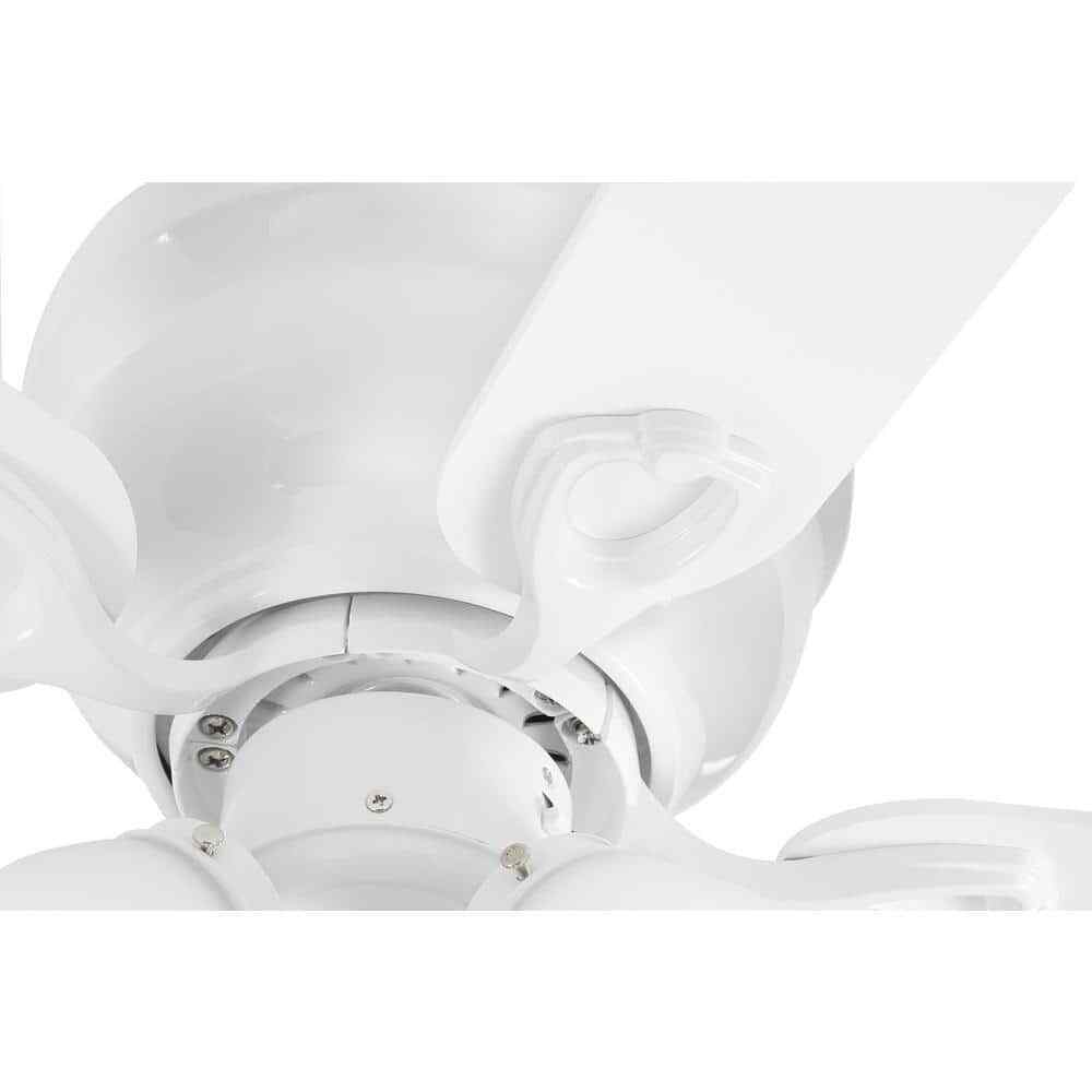 Clarkston II 44 in. LED Indoor White Ceiling Fan with Light Kit