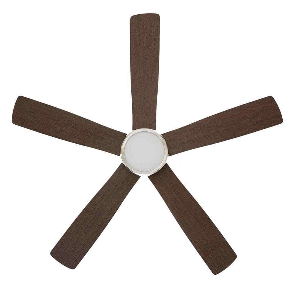 Hampton Bay Fanelee 54 in. White Color Changing LED Bronze Smart Ceiling Fan