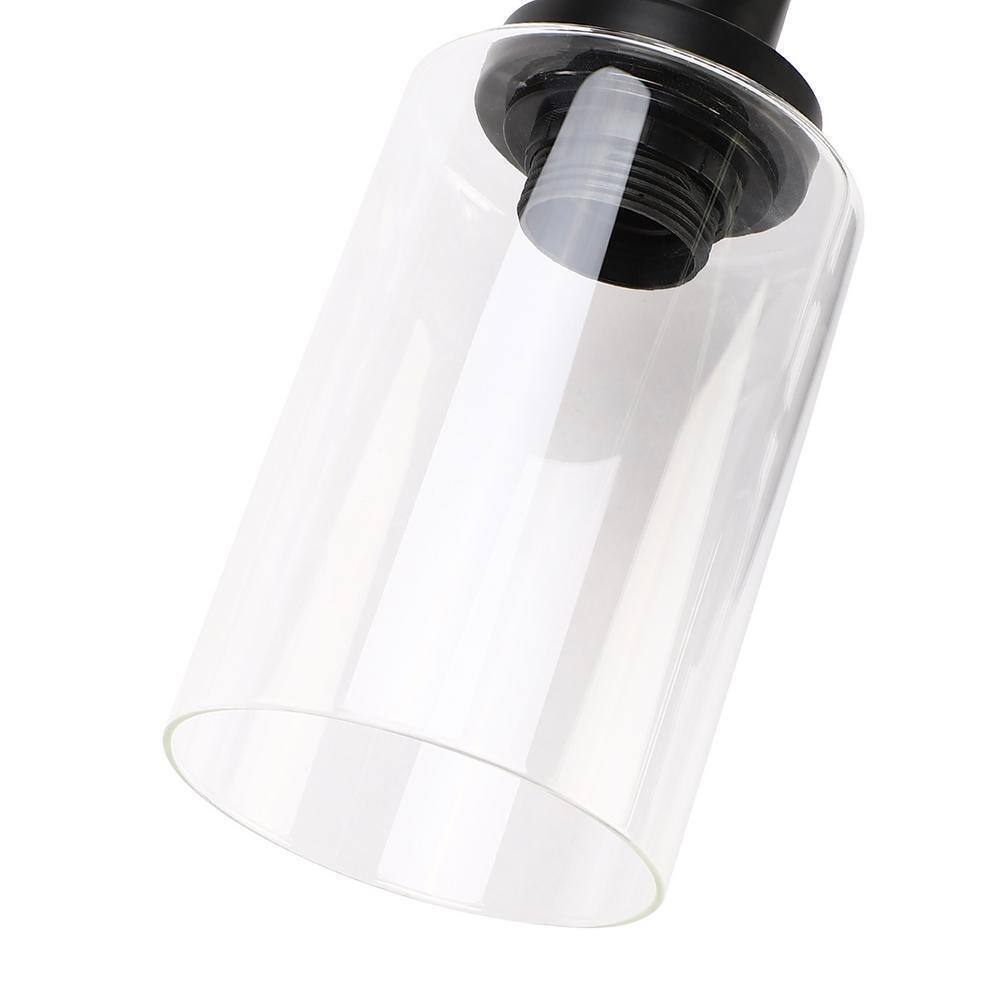 LamQee 14.6 in. 2 Light Black Vanity Light Industrial Barn Light