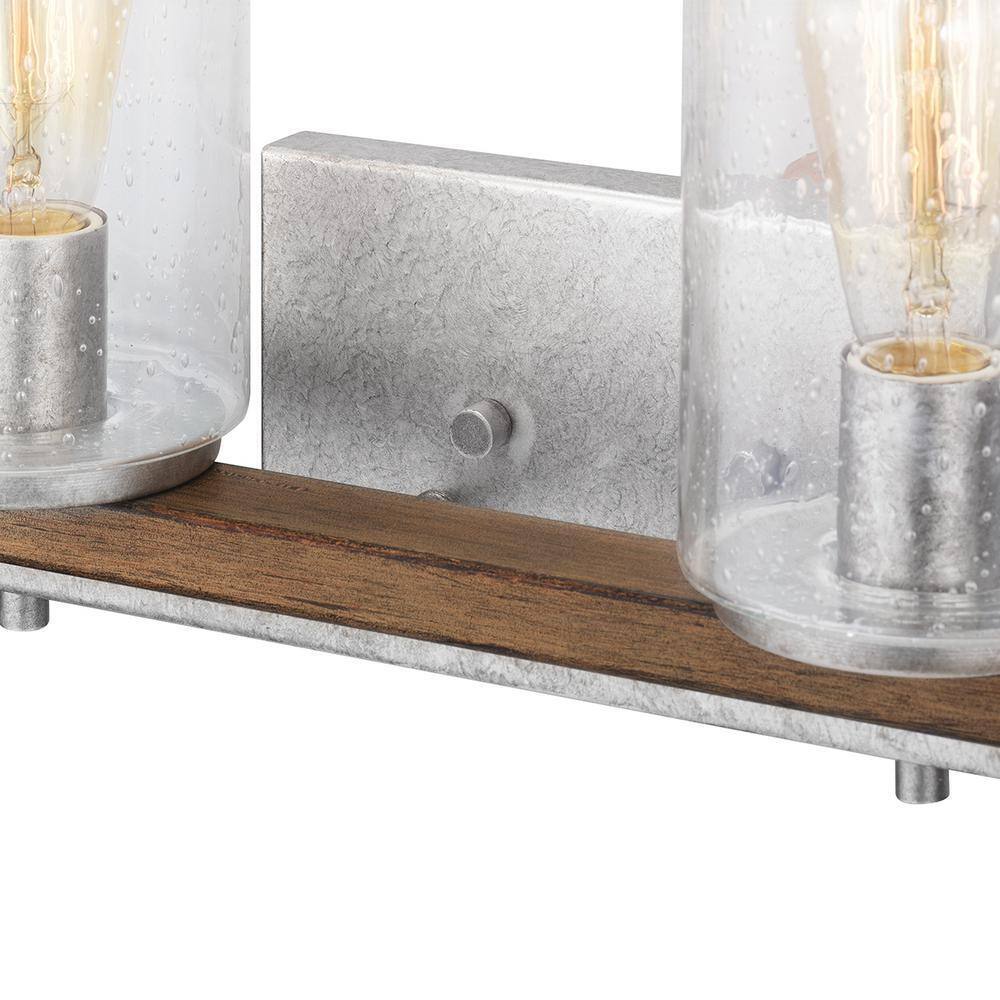 Hampton Bay Boswell Quarter 33 in. 4-Light Vanity Chestnut Painted Wood Accents