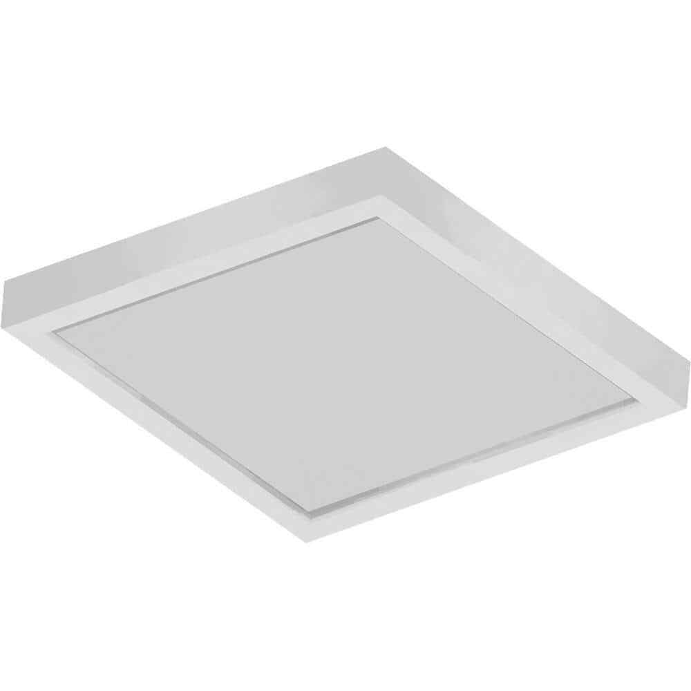 Volume Lighting 12 in. White LED Indoor Square Ceiling or Wall Mount Light