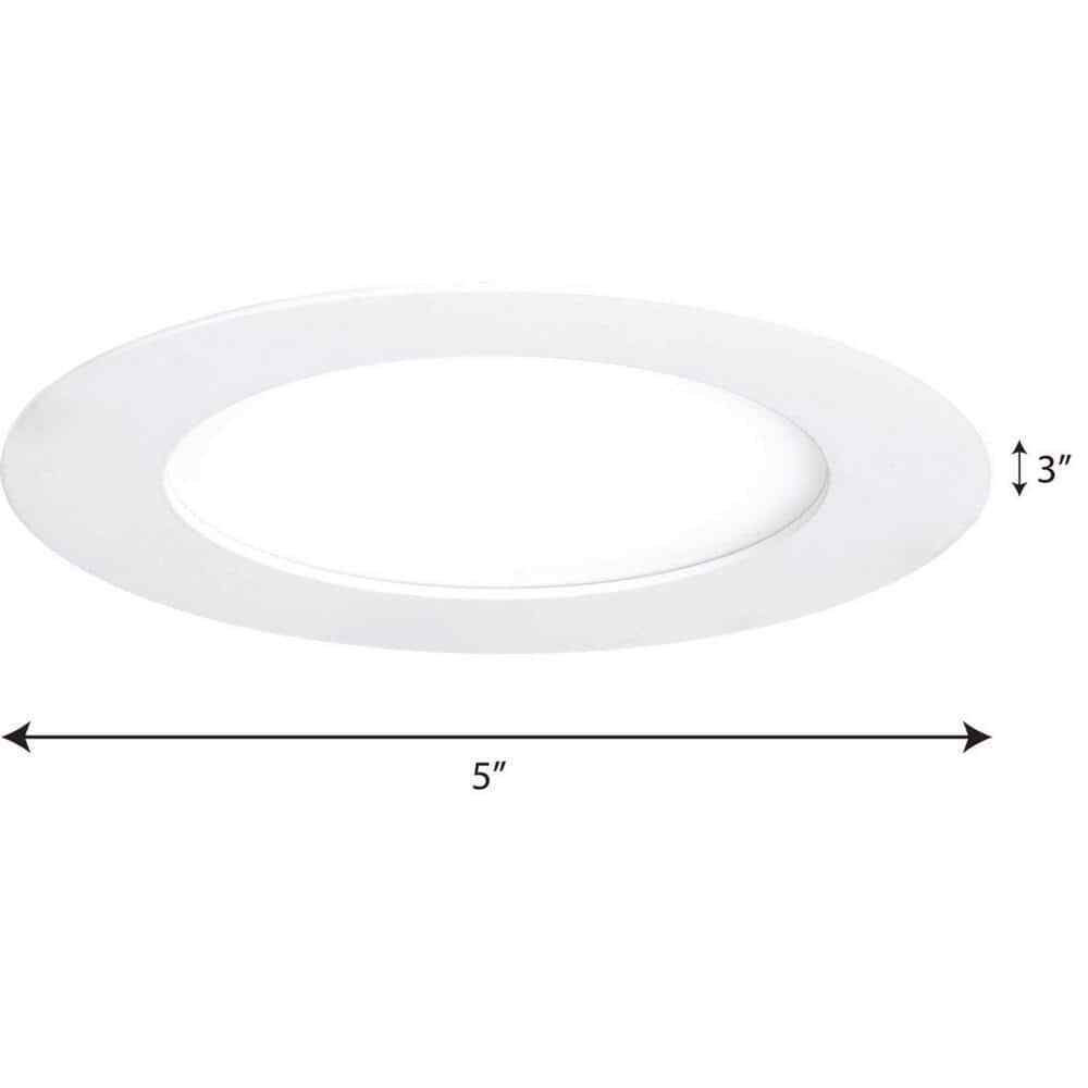 Progress Lighting 7 in. 3000K White Integrated LED Recessed Trim