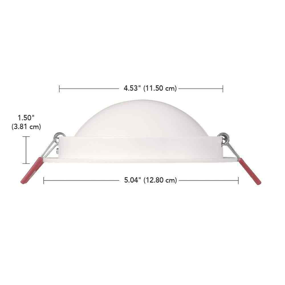 Commercial Electric 4 in. Selectable Color Canless Recessed Integrated LED Kit