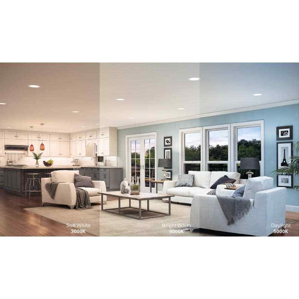 Halo HLBSL 6 in. New Construction or Remodel Canless Recessed LED Kit 5-Pack