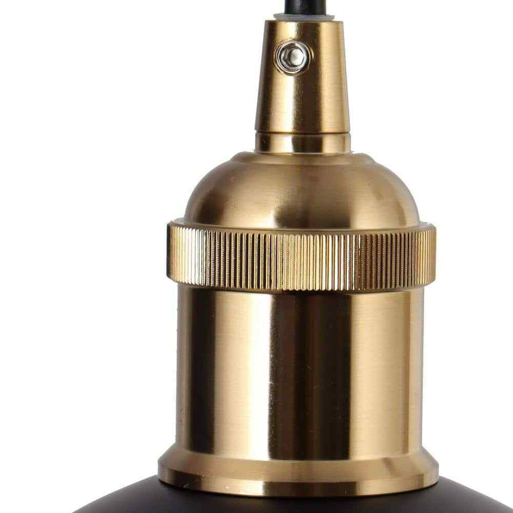 Zevni Matte Black + Brass Gold Pendant Lights Fixture Modern Pendant Lighting