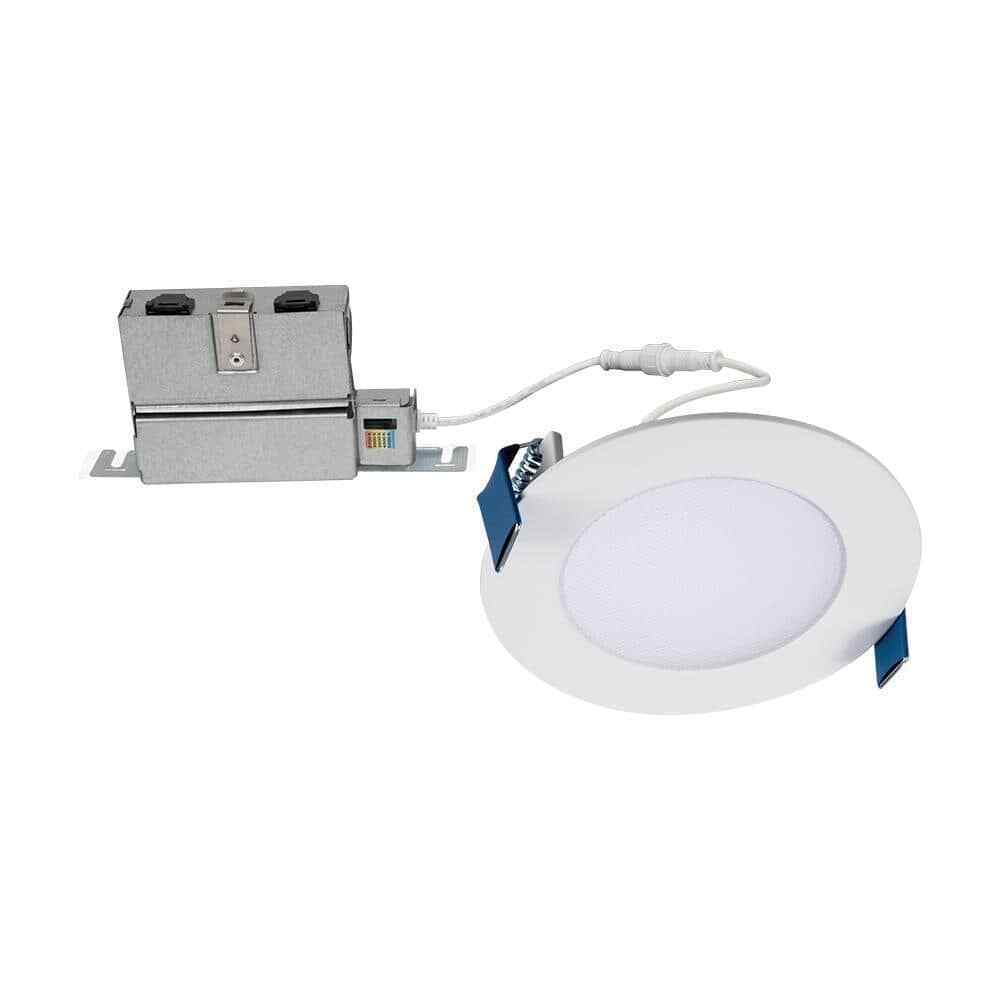 Halo HLB 4 in. CCT New Construction or Remodel Canless Recessed LED Kit