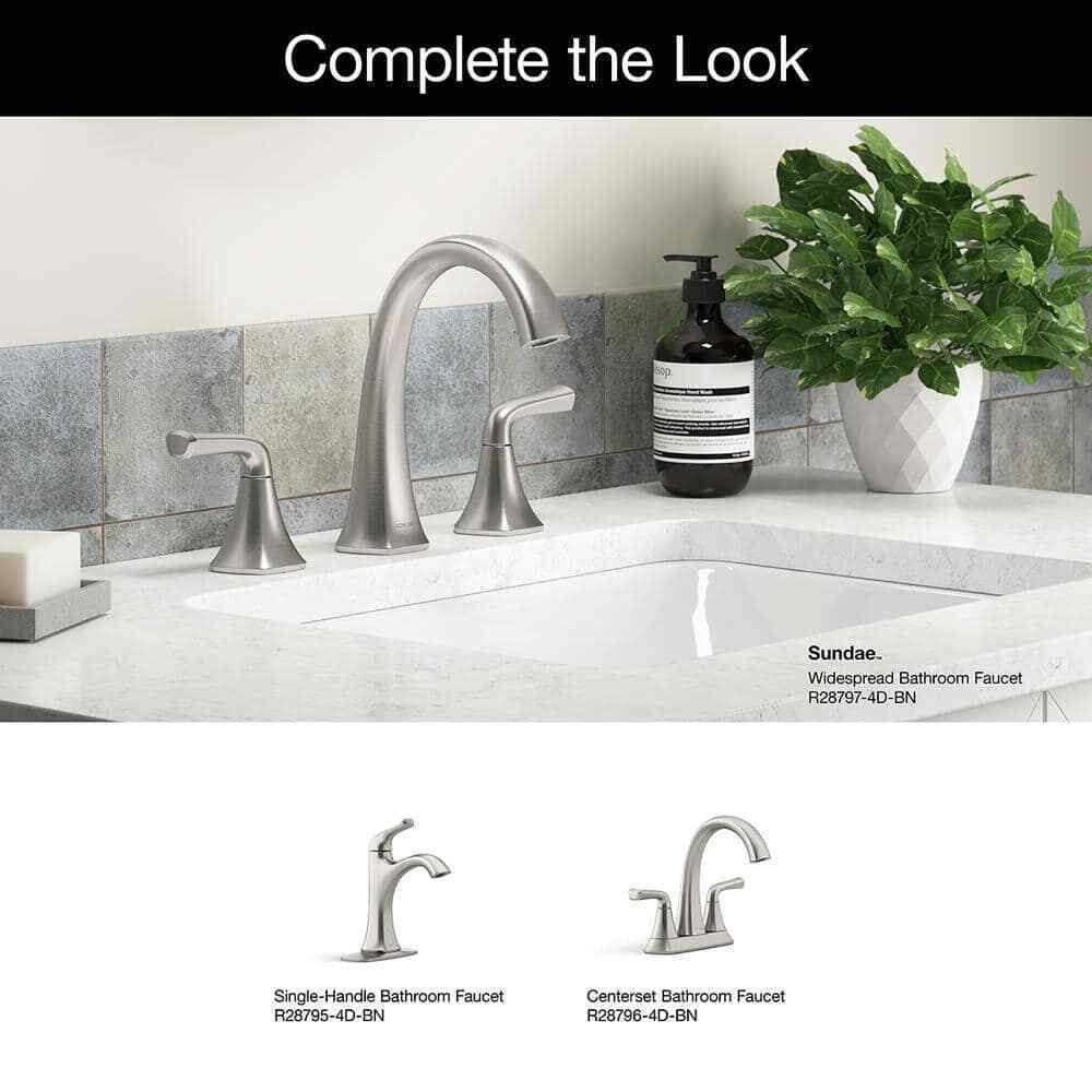 KOHLER Sundae 8 in. Widespread Double Handle Bathroom Faucet