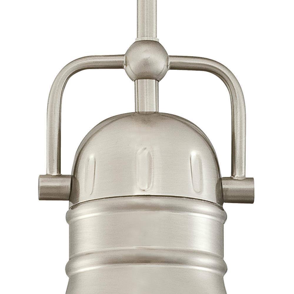 Westinghouse Boswell 1-Light Brushed Nickel Mini Pendant with LED Bulb
