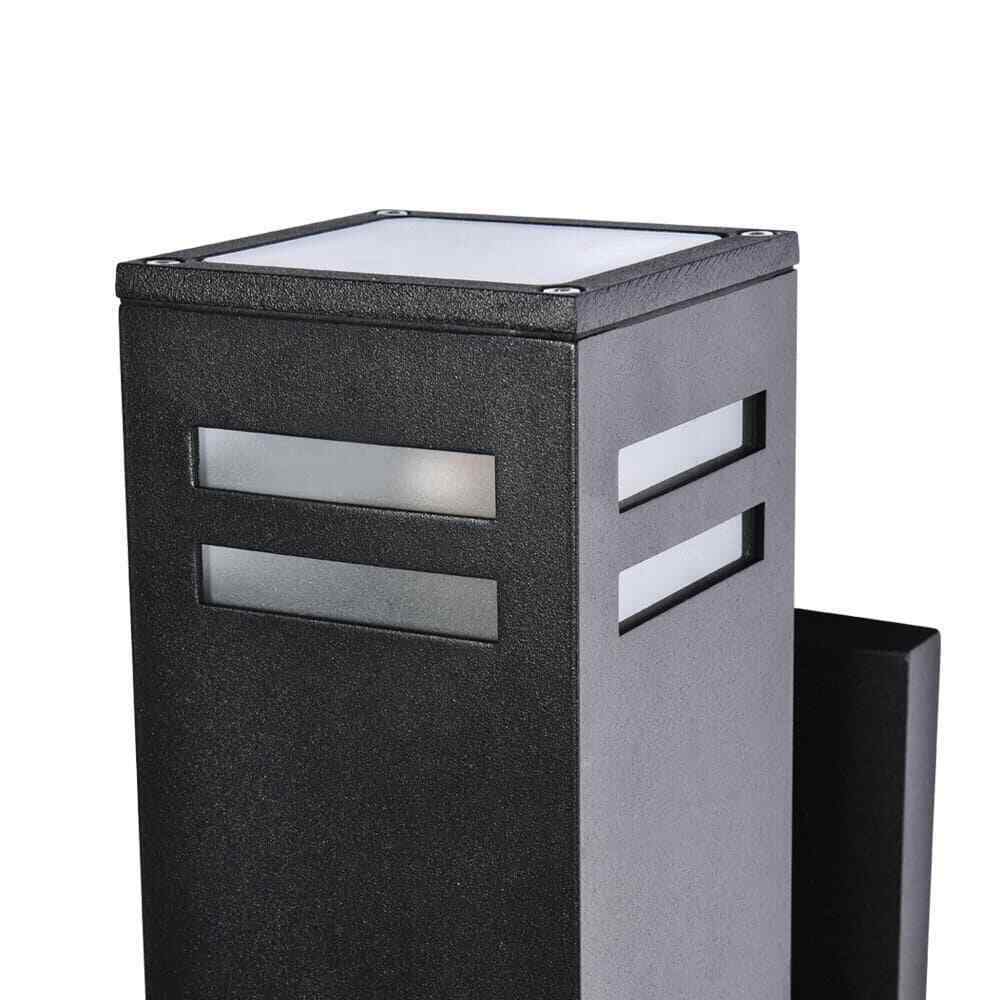 RRTYO 2-Light Matte Black Outdoor Waterproof Wall Lantern Exterior Sconce