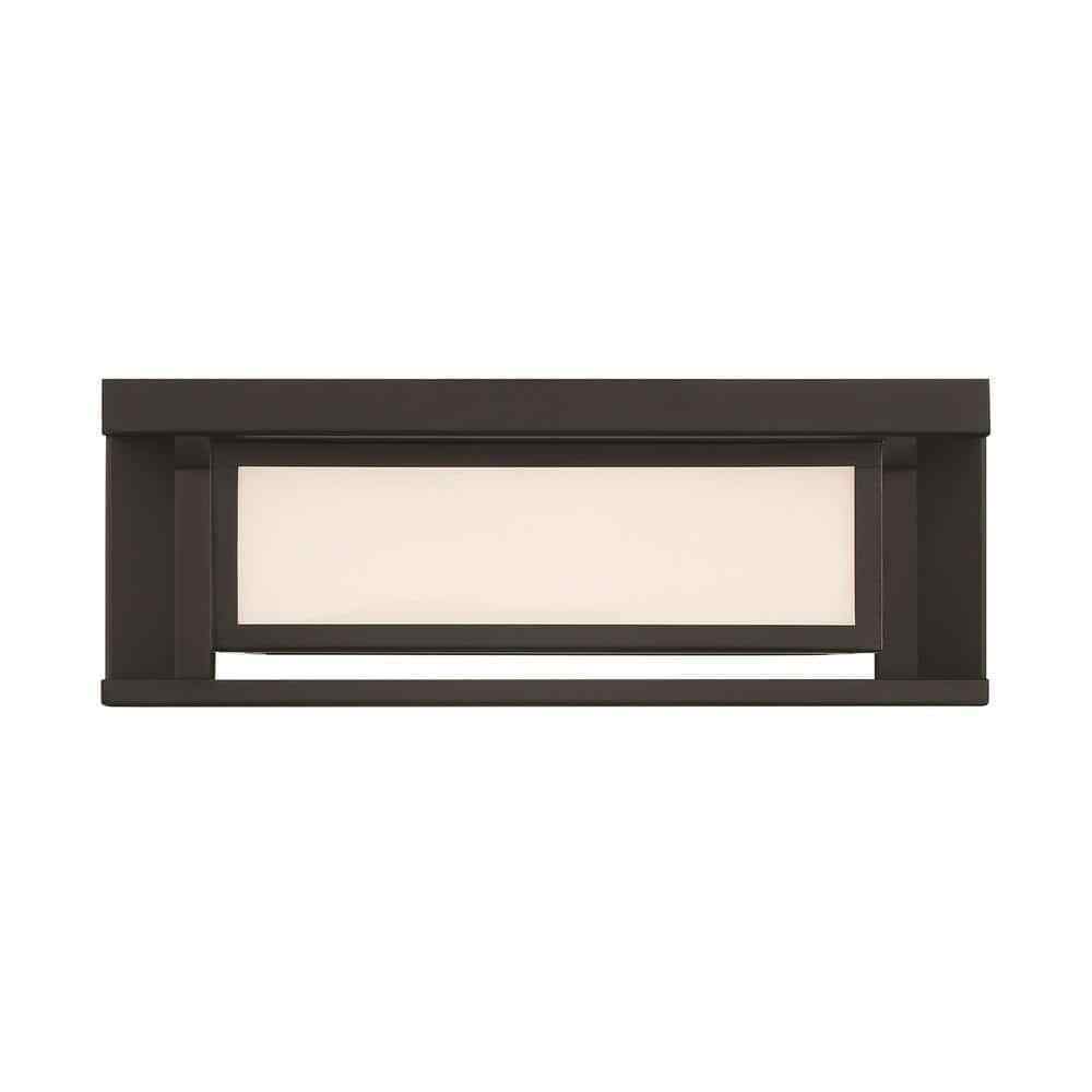 GLUCKSTEINELEMENTS Paxton 1-Light Black Integrated LED Outdoor Flush Mount