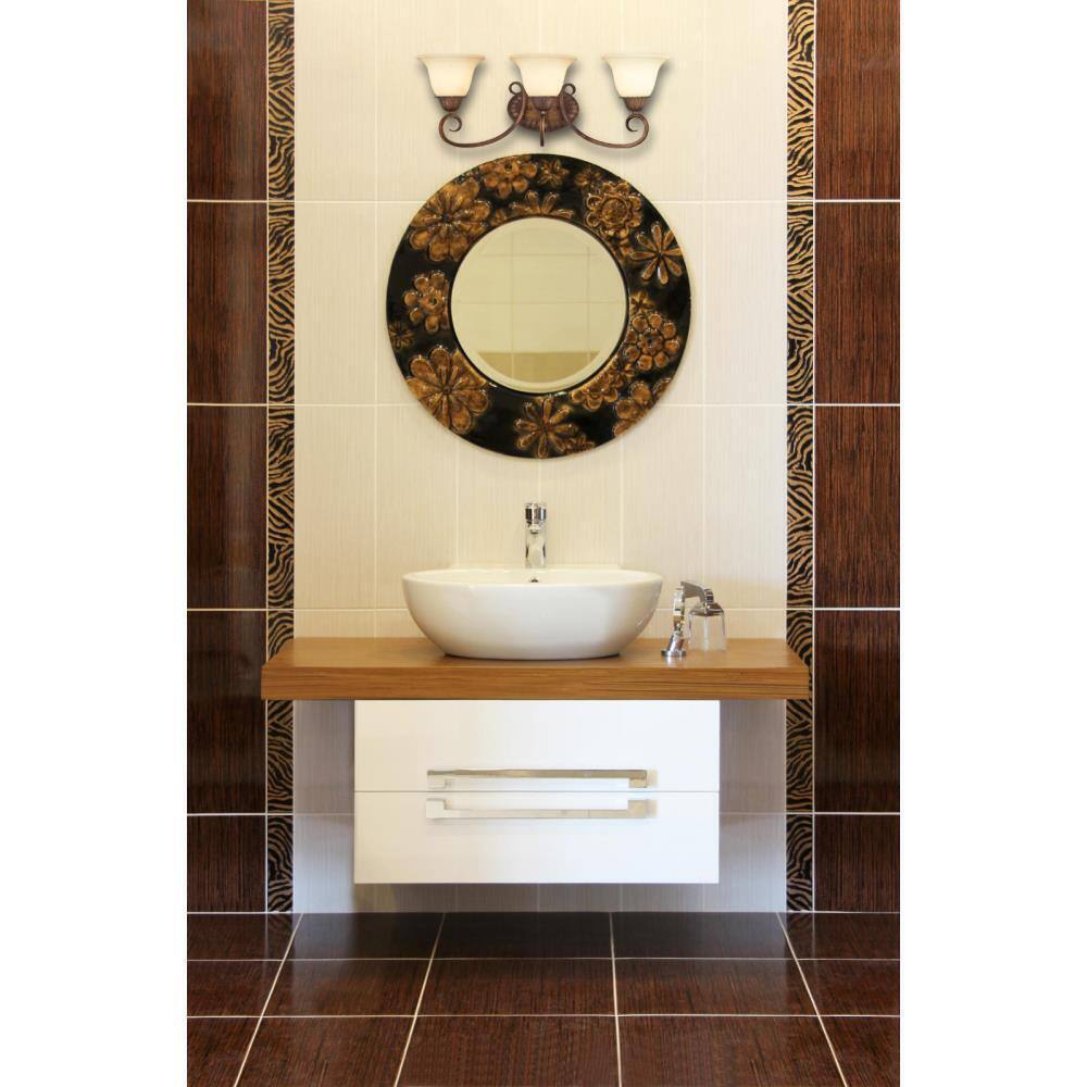 Westinghouse Regal Springs 3-Light Ebony Gold Wall Fixture