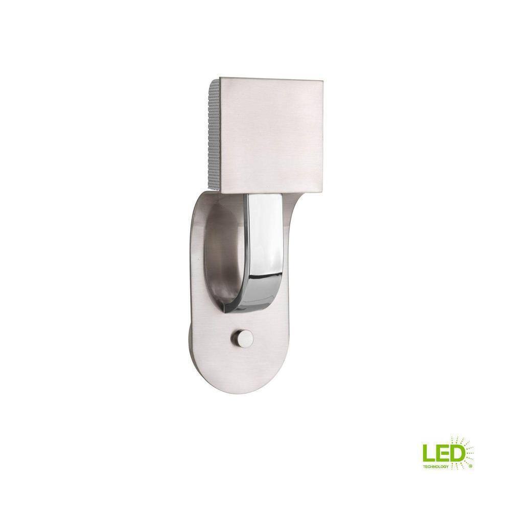 Progress Lighting Dash LED Collection 1-Light Brushed Nickel LED Wall Sconce