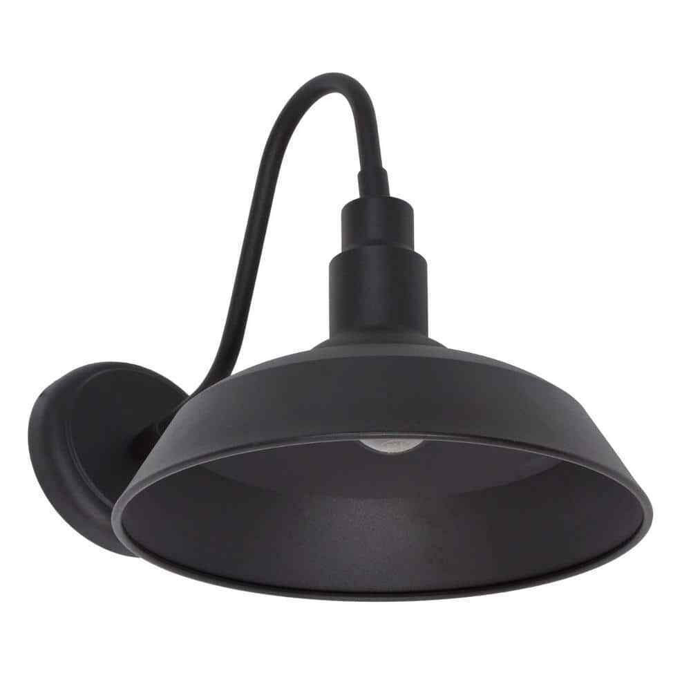 Sylvania Easton 1-Light Antique Black Outdoor Wall Mount Barn Light Sconce