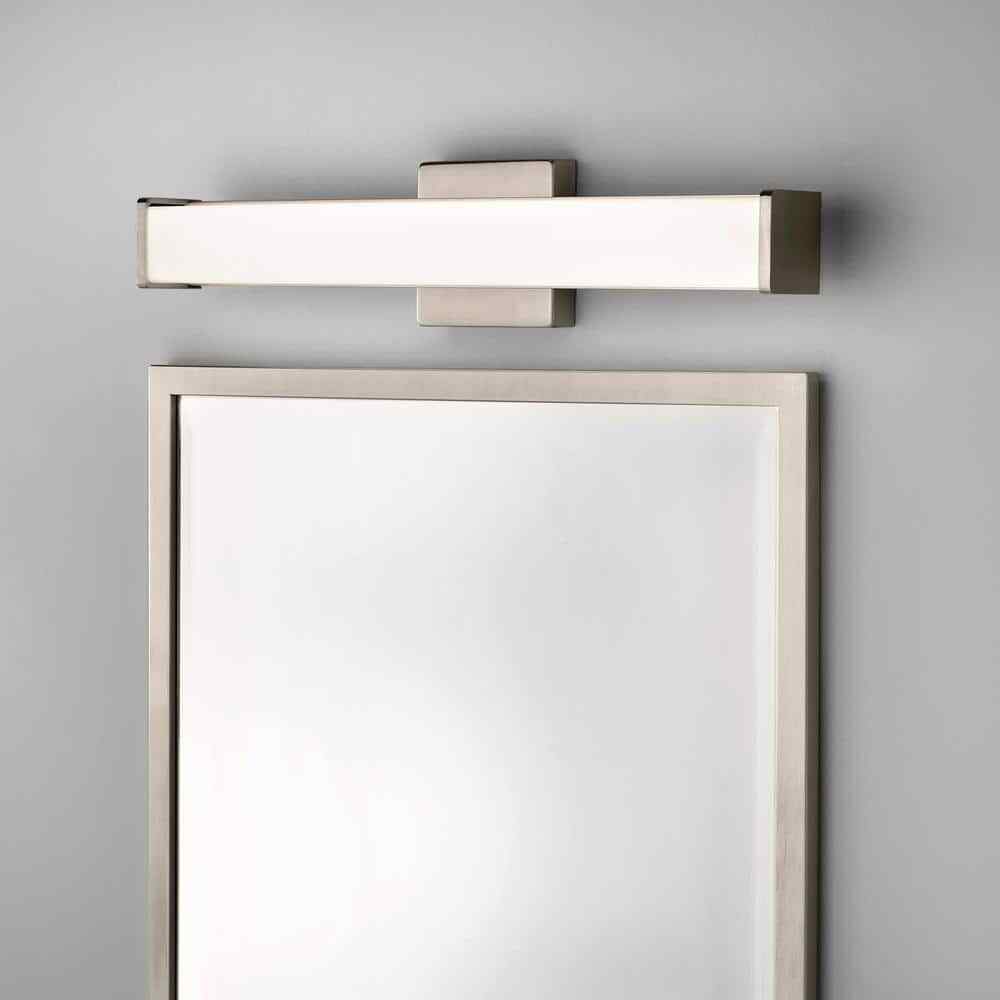 Hampton Bay Astrid 24 in. Brushed Nickel 5-CCT LED Bathroom Vanity Light Bar