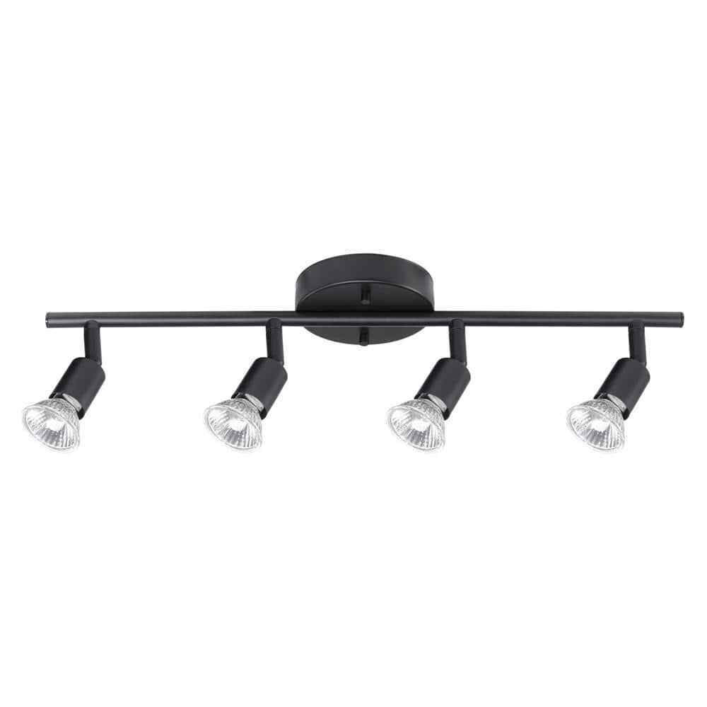 Globe Electric Payton 1.6 ft. 4-Light Matte Black Track Lighting Kit 59354