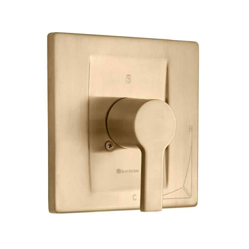 Glacier Bay Modern Single-Handle 1-Spray Tub and Shower Faucet in Matte Gold