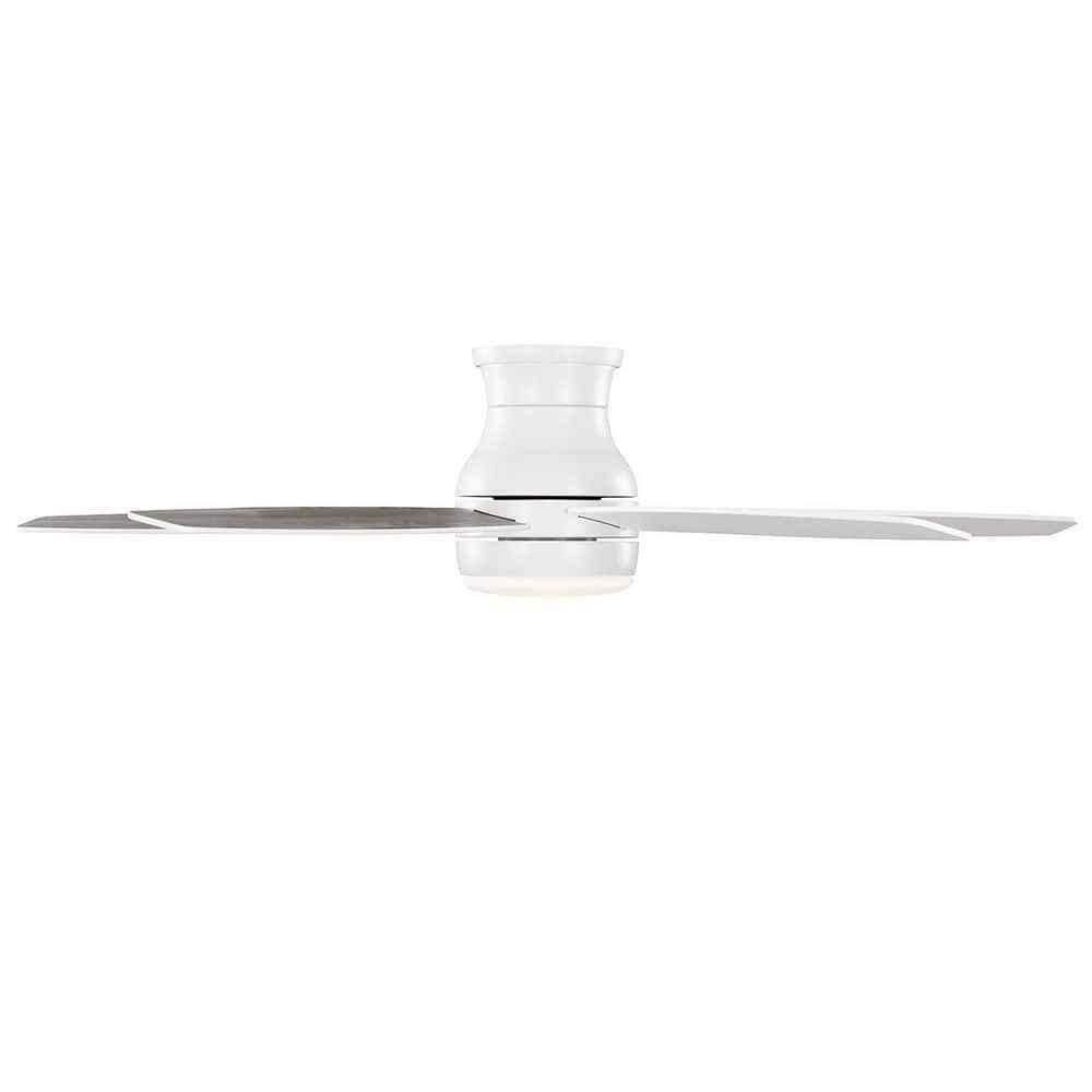 Hampton Bay Ashby Park 60 in. Integrated LED Matte White Indoor Ceiling Fan