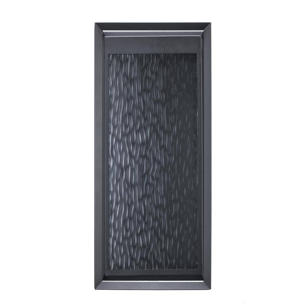 Bel Air Lighting Steelwater 23 in. Black LED Outdoor Wall Light Fixture
