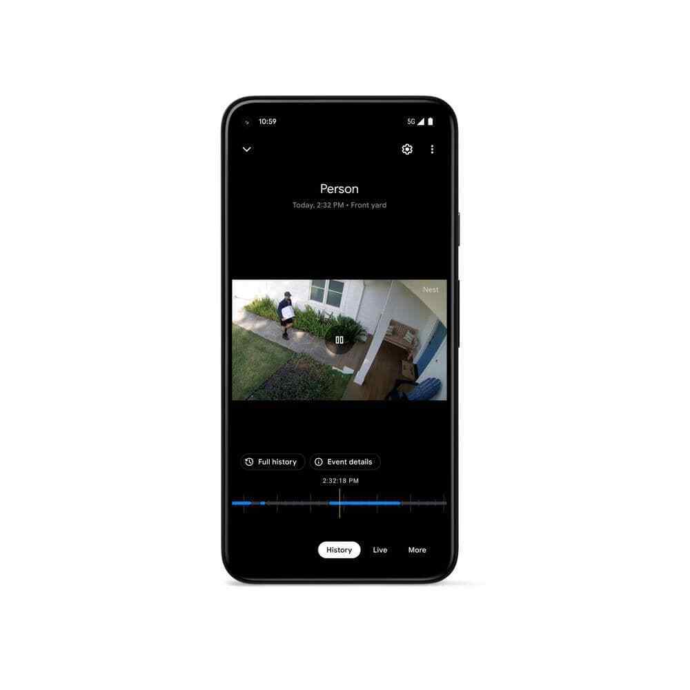 Google Nest Cam Battery Weatherproof 10M Cable GA02278-US