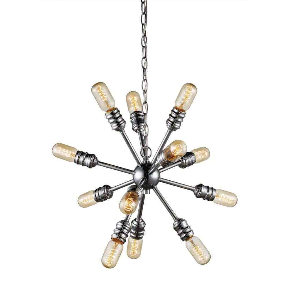 Link 12-Light Polished Chrome Pendant