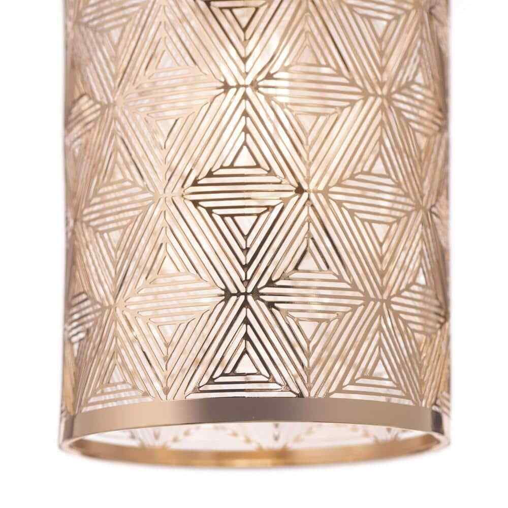 River of Goods Sofia 1-Light Gold Metal Pendant Light With Metal Shade