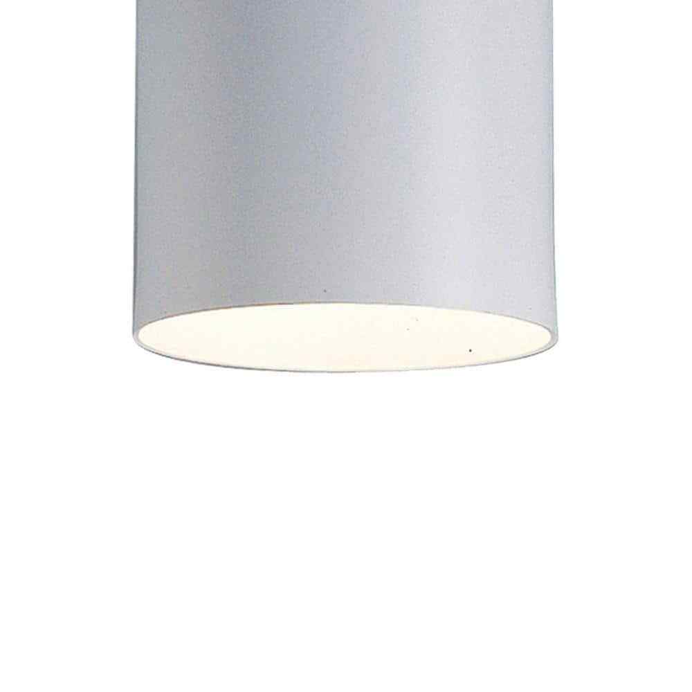 Volume Lighting 1-Light White Flush Mount Ceiling Light Cylinder
