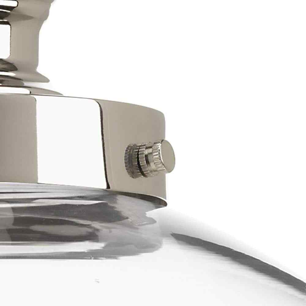 Progress Lighting Penn 9-3/4" 1-Light Polished Nickel Clear Glass Pendant Light